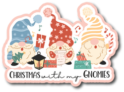 Christmas with my Gnomies - Scrapbook Page Title Die Cut