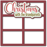 Christmas with the Grandparents - 4 Frames - Scrapbook Page Layered Overlay Kit