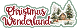 Christmas Wonderland - Scrapbook Page Title Sticker