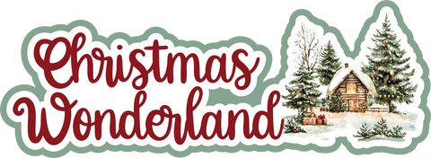 Christmas Wonderland - Scrapbook Page Title Sticker