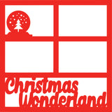 Christmas Wonderland - 4 Frames - Scrapbook Page Overlay Die Cut