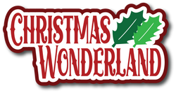 Christmas Wonderland - Scrapbook Page Title Die Cut