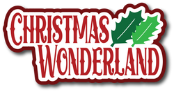 Christmas Wonderland - Scrapbook Page Title Sticker