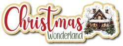 Christmas Wonderland - Scrapbook Page Title Sticker