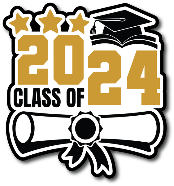 Class of 2024 - Scrapbook Page Title Sticker