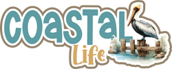 Coastal Life - Scrapbook Page Title Sticker