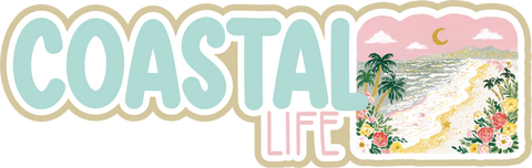 Coastal Life - Scrapbook Page Title Sticker