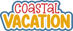 Coastal Vacation - Scrapbook Page Title Sticker