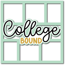 College Bound - 6 Frames - Layered Overlay - Digital Cut File - SVG - INSTANT DOWNLOAD