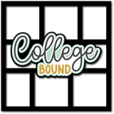 College Bound - 6 Frames - Scrapbook Page Layered Overlay Kit