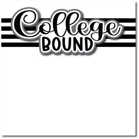 College Bound - Printed Premade Scrapbook Page 12x12 Layout