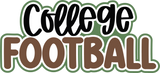 College Football - Scrapbook Single Page Kit