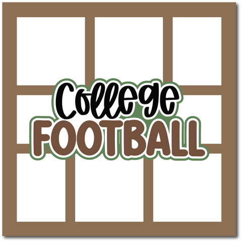 College Football - Scrapbook Single Page Kit
