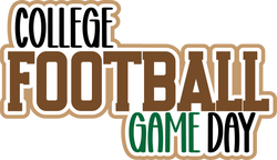 College Football Game Day - Digital Cut File - SVG - INSTANT DOWNLOAD