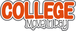 College Move In Day - Scrapbook Page Title Die Cut