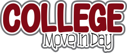 College Move In Day - Scrapbook Page Title Die Cut