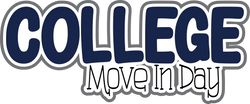 College Move In Day - Scrapbook Page Title Die Cut