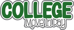 College Move In Day - Scrapbook Page Title Sticker
