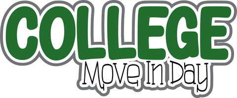 College Move In Day - Scrapbook Page Title Sticker