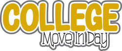 College Move In Day - Scrapbook Page Title Die Cut