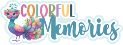 Colorful Memories - Scrapbook Page Title Sticker
