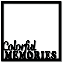 Colorful Memories - Scrapbook Overlay - Digital Cut File - SVG - INSTANT DOWNLOAD