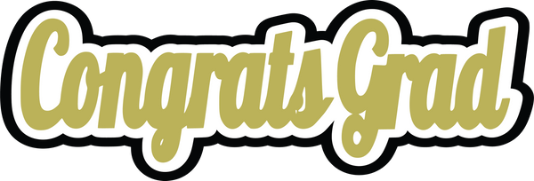 Congrats Grad - Scrapbook Page Title Sticker