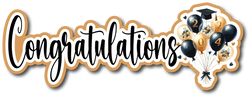 Congratulations 2024 - Scrapbook Page Title Die Cut