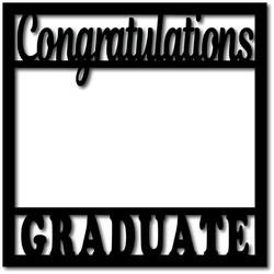 Congratulations Graduate - Scrapbook Overlay - Digital Cut File - SVG - INSTANT DOWNLOAD