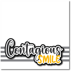 Contagious Smile - Printed Premade Scrapbook Page 12x12 Layout