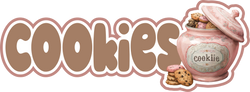 Cookies - Scrapbook Page Title Die Cut