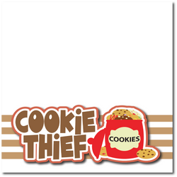 Cookie Thief -  Printed Premade Scrapbook Page 12x12 Layout