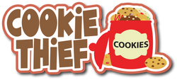 Cookie Thief - Scrapbook Page Title Die Cut