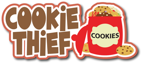 Cookie Thief - Scrapbook Page Title Sticker