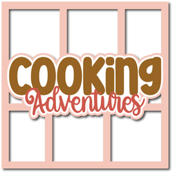 Cooking Adventures - 6 Frames - Layered Overlay - Digital Cut File - SVG - INSTANT DOWNLOAD