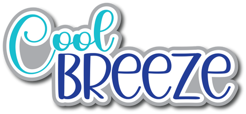 Cool Breeze - Scrapbook Page Title Sticker