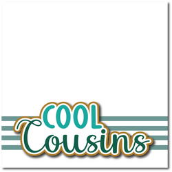 Cool Cousins - Printed Premade Scrapbook Page 12x12 Layout