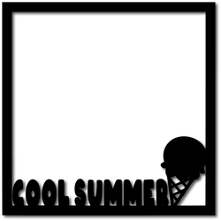 Cool Summer - Scrapbook Overlay - Digital Cut File - SVG - INSTANT DOWNLOAD