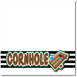 Cornhole - Printed Premade Scrapbook Page 12x12 Layout