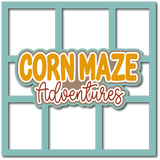 Corn Maze - 6 Frames - Scrapbook Page Layered Overlay Kit