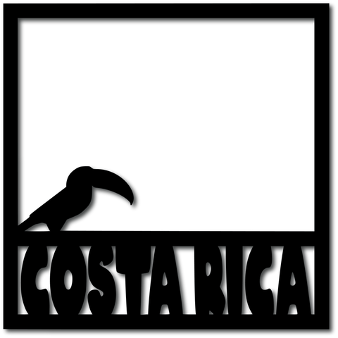 Costa Rica - Scrapbook Overlay - Digital Cut File - SVG - INSTANT DOWNLOAD