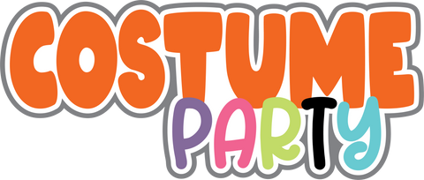 Costume Party - Digital Cut File - SVG - INSTANT DOWNLOAD