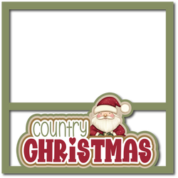 Country Christmas - Scrapbook Page Layered Overlay Kit