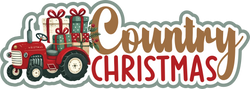 Country Christmas - Scrapbook Page Title Die Cut