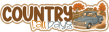 Country Fall Days - 4 Frames - Scrapbook Page Layered Overlay Kit