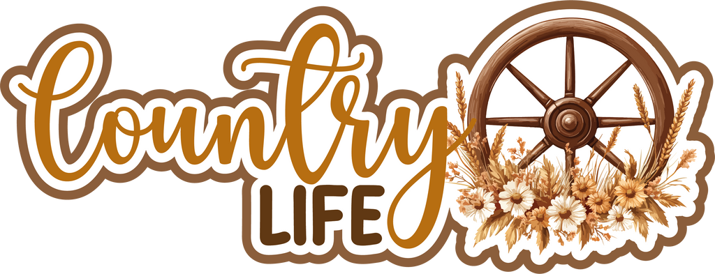 Country Life - Scrapbook Page Title Sticker – Autumn's Crafty Corner
