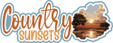 Country Sunsets - 4 Frames - Scrapbook Page Layered Overlay Kit