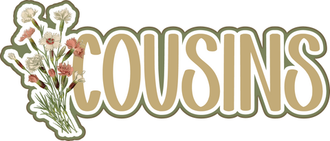 Cousins - Scrapbook Page Title Sticker