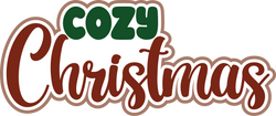 Cozy Christmas - Scrapbook Page Title Die Cut