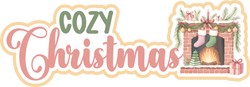 Cozy Christmas - Scrapbook Page Title Die Cut